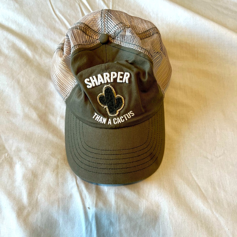 Idyllwind Olive Green & Tan 'Sharper Than a Cactus' Trucker Hat